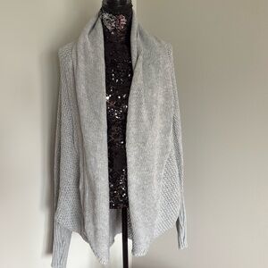 Gray cardigan 
New